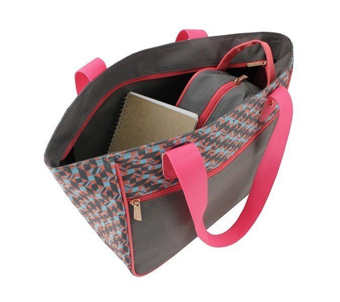 Bolsa Shopper Classic Jacki Design Cinza 2