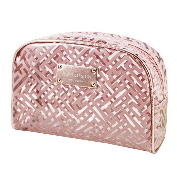 Necessaire Retangular Diamantes Jacki Design Rosa 2