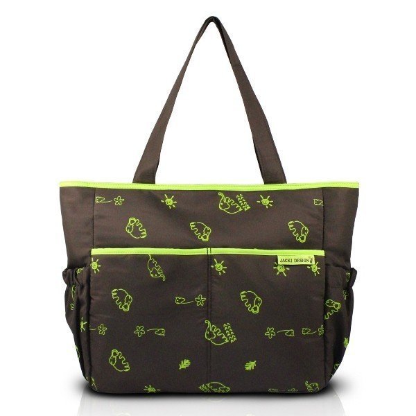Bolsa de Bebê Estampada Mama & Me Jacki Design Marrom/Verde 2