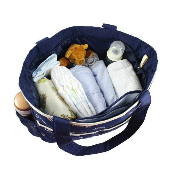 Bolsa de Bebê Estampada Mama & Me Jacki Design Azul 3