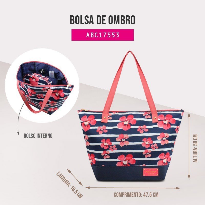 Bolsa de Ombro Bossanova Jacki Design Preto 6