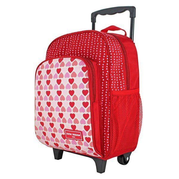 Mochila com Rodinhas Tamanho Pequeno Sapeka Jacki Design Rosa 4