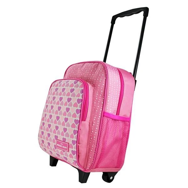 Mochila com Rodinhas Tamanho Pequeno Sapeka Jacki Design Rosa 5
