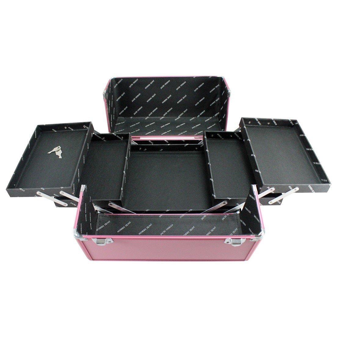 Maleta Profissional de Maquiagem Jacki Design - Rosa Rosa 2