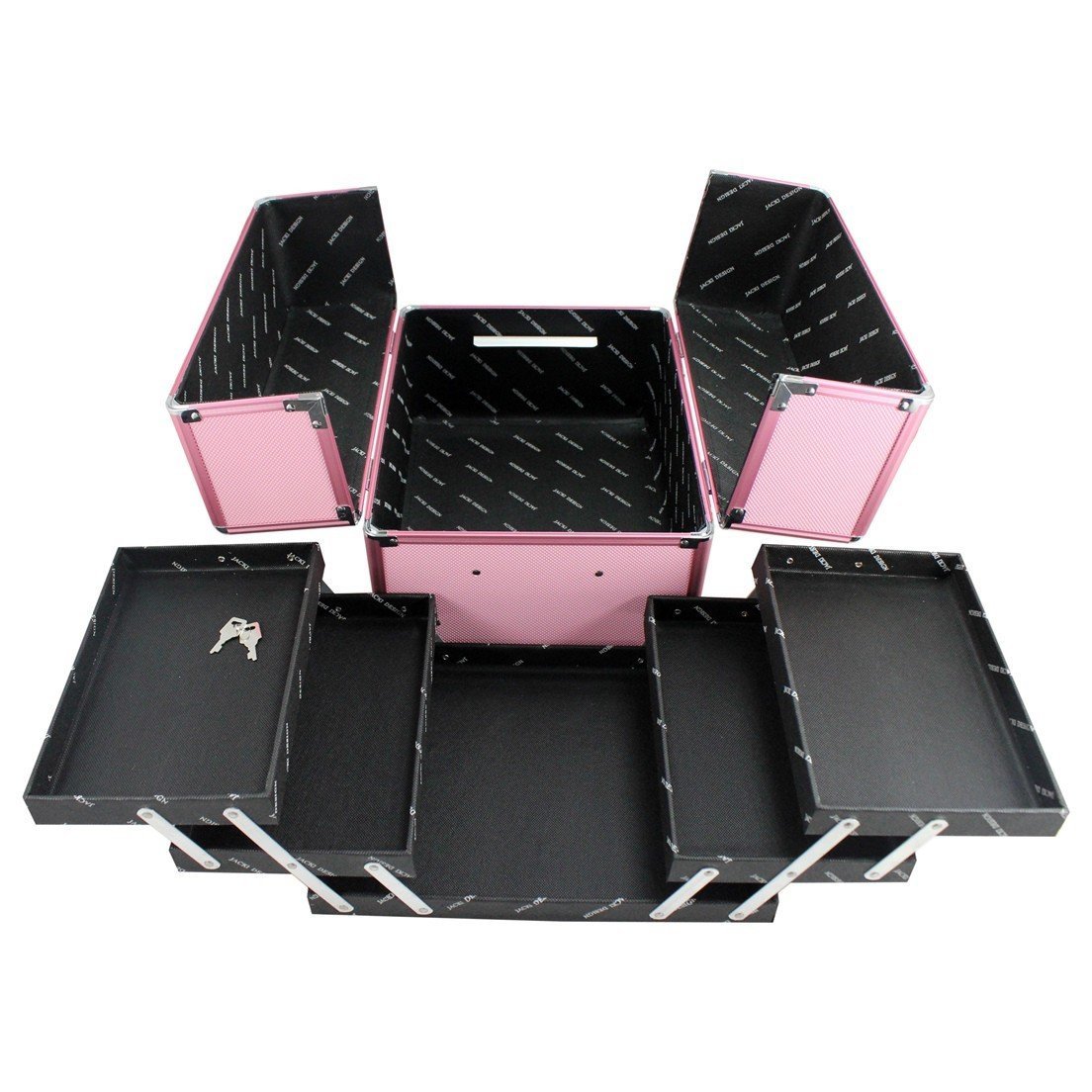 Maleta Profissional de Maquiagem Jacki Design - Rosa Rosa 3