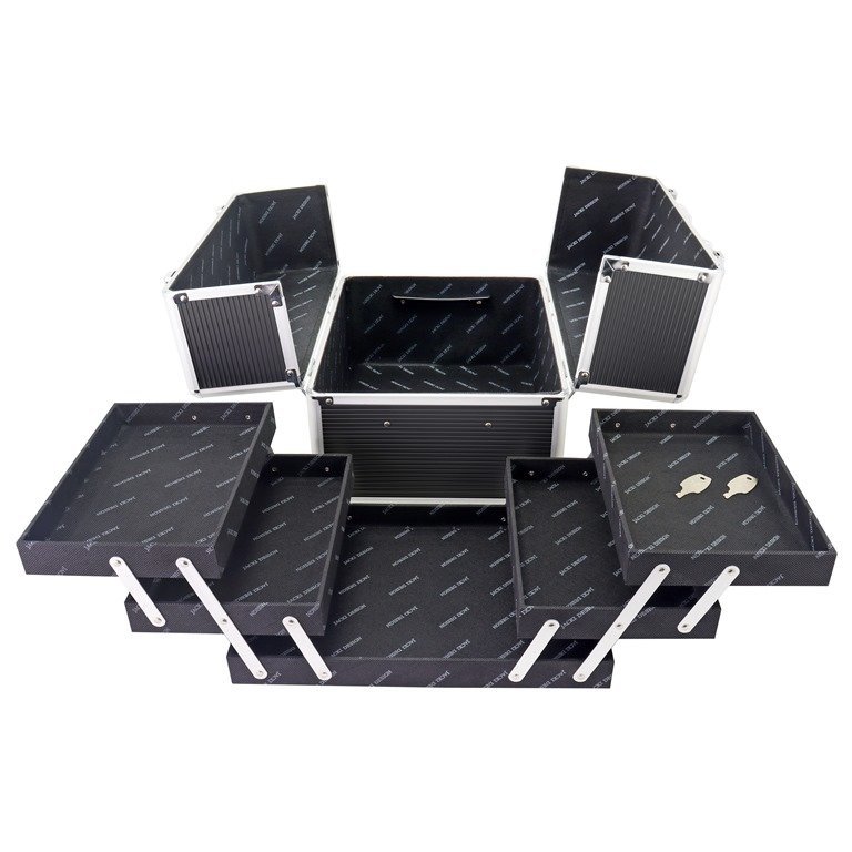 Maleta Profissional de Maquiagem Jacki Design - Preta Preto 3