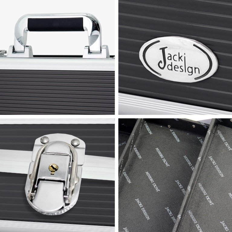 Maleta Profissional de Maquiagem Jacki Design - Preta Preto 4