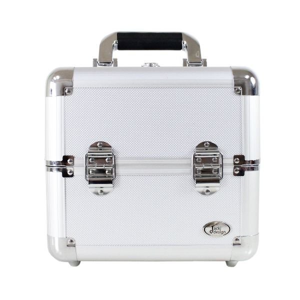 Maleta Profissional de Maquiagem Jacki Design - Prata Prata 1