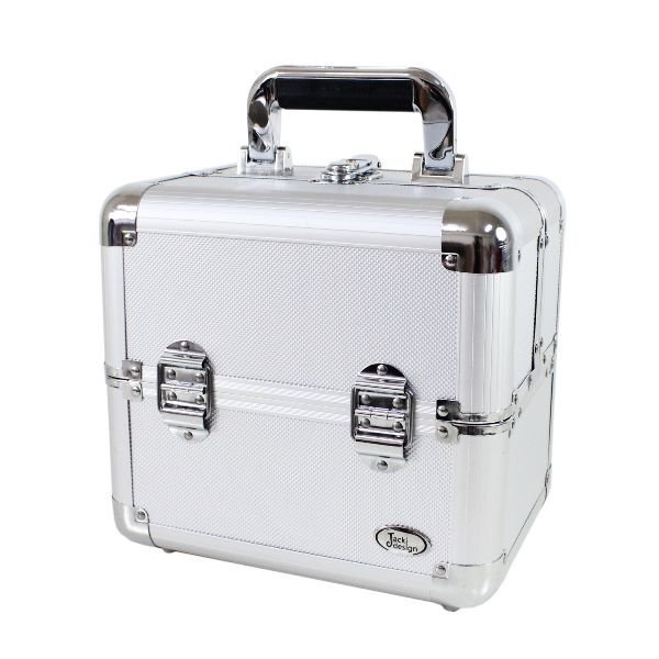 Maleta Profissional de Maquiagem Jacki Design - Prata Prata 2