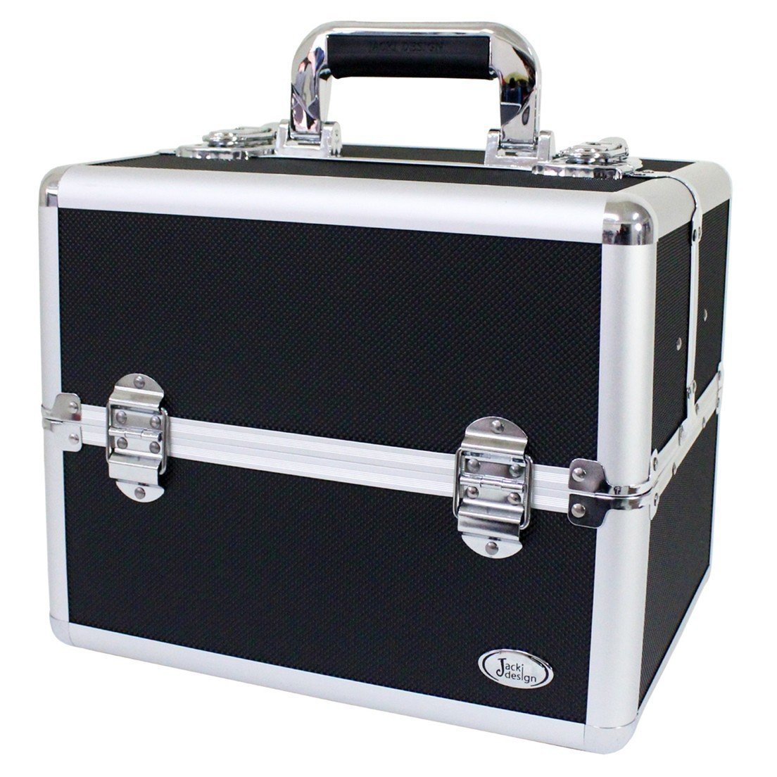 Maleta Profissional de Maquiagem Jacki Design - Preta Preto 2