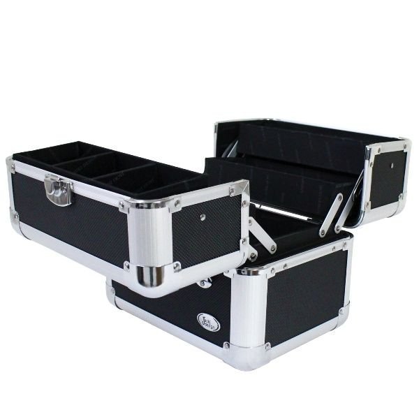 Maleta Profissional de Maquiagem Preto Jacki Design Preto 5