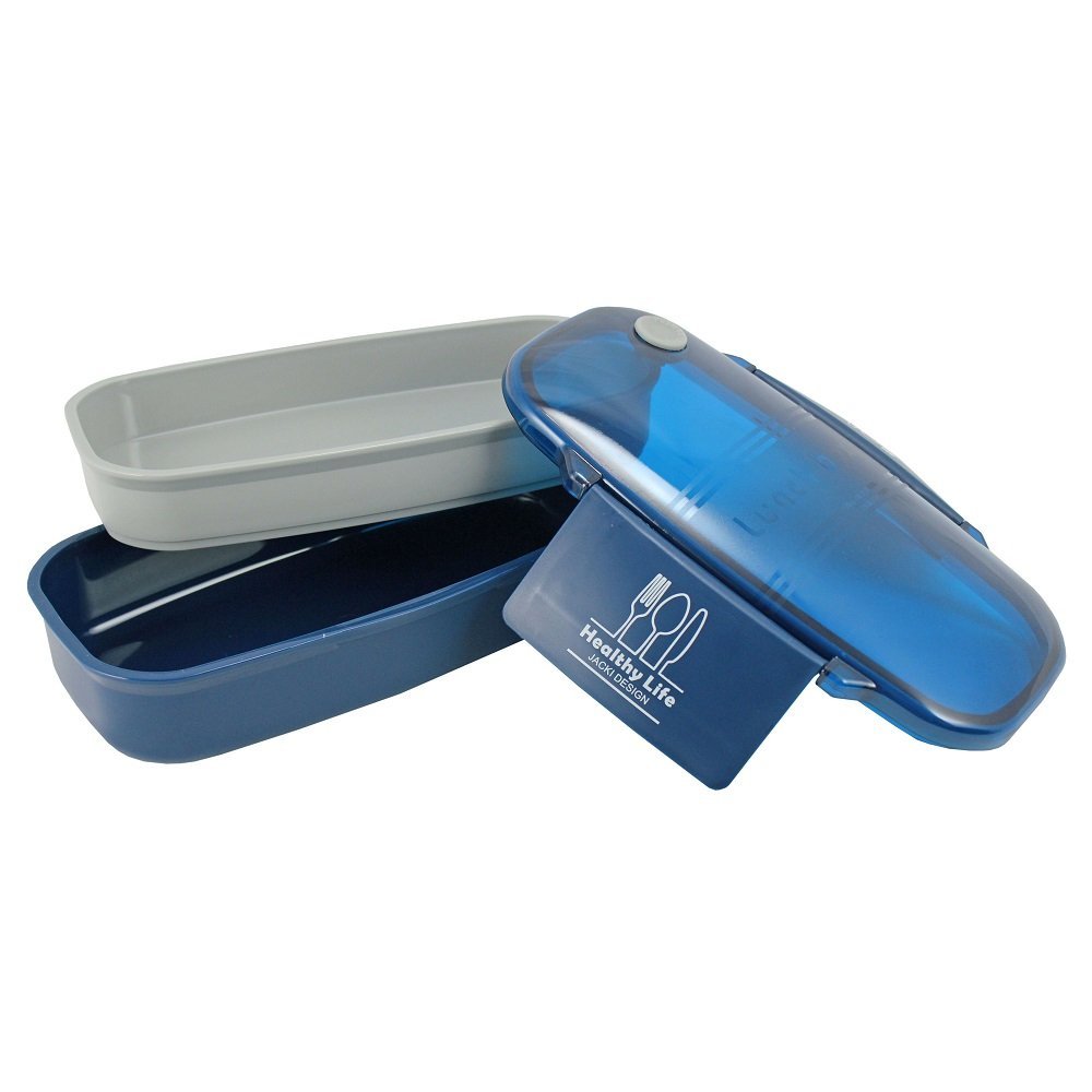 Kit Fitness Bolsa Térmica c/ 2 compartimentos e Pote de Marmita 2 Andares com Garrafa 700 ml Azul 6