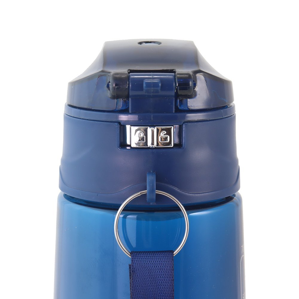 Kit Fitness Bolsa Térmica c/ 2 compartimentos e Pote de Marmita 2 Andares com Garrafa 700 ml Azul 8