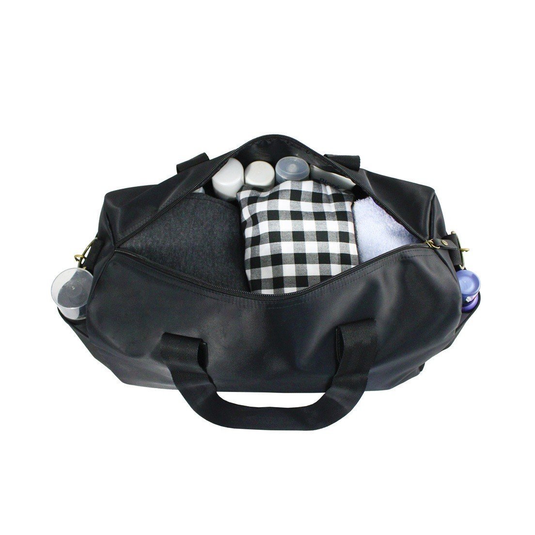 Conjunto Bolsa de Academia e Necessaire com Alça Lateral Preto 7