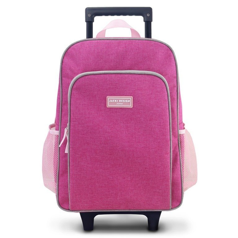 Conjunto de Mochila com Rodinhas Junior e Lancheira Térmica c/ 2 Compartimentos Rosa 3