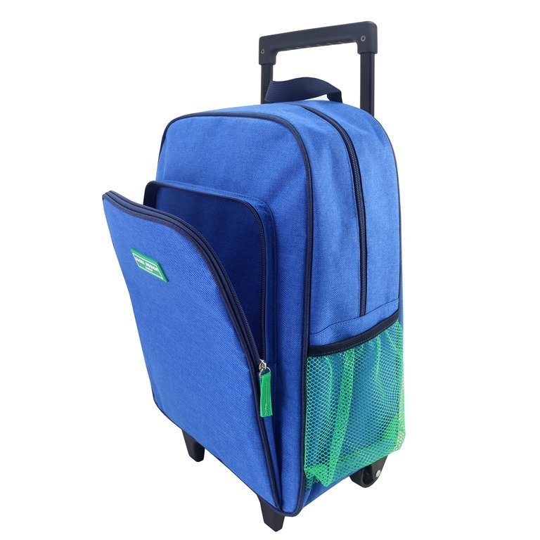 Conjunto de Mochila com Rodinhas Junior e Lancheira Térmica c/ 2 Compartimentos Azul 3
