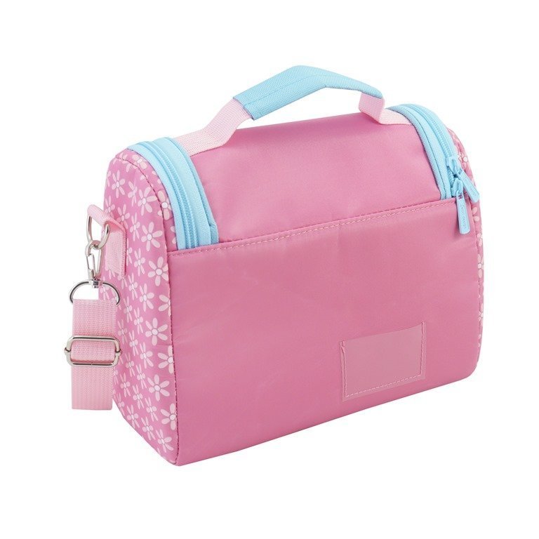 Kit Lancheira Térmica Infantil e Pote p/ Lanche com Garrafa 550ml Rosa 6
