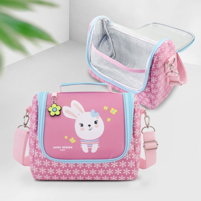 Kit Lancheira Térmica Infantil e Pote p/ Lanche com Garrafa 550ml Rosa 8