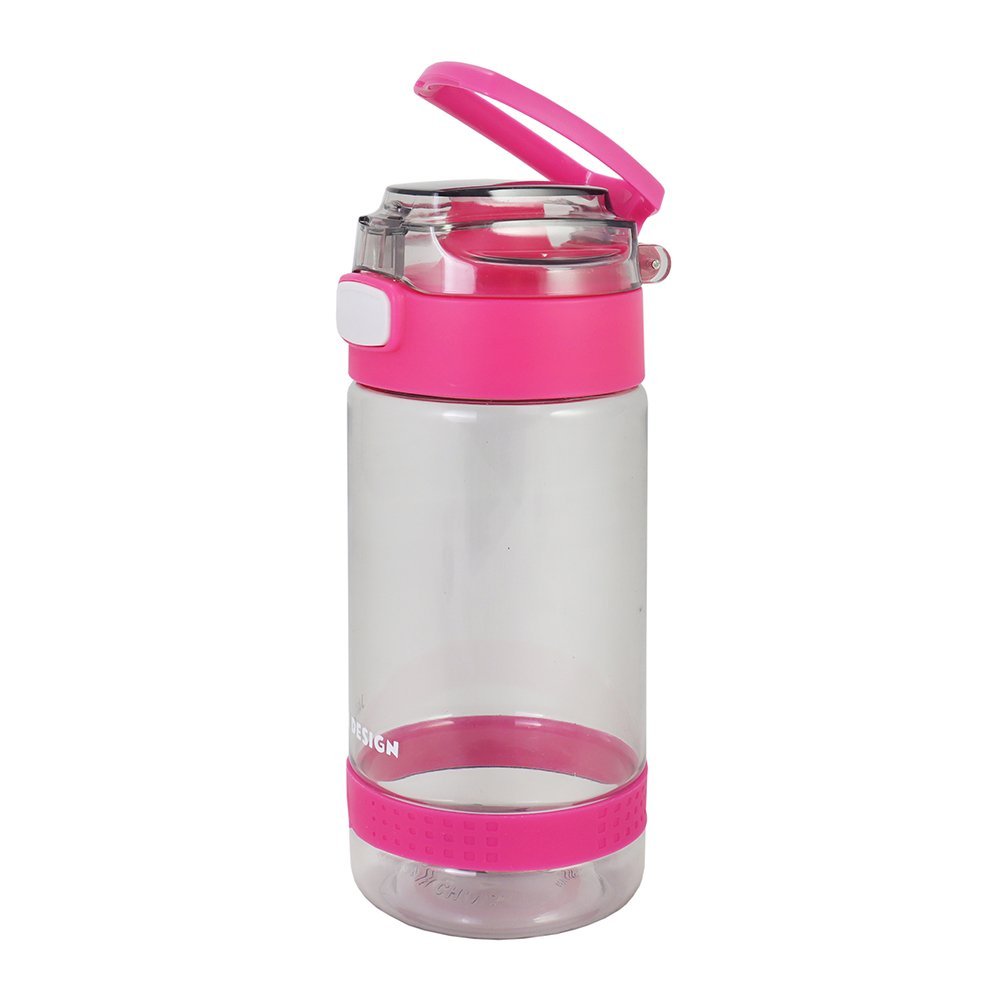 Conjunto Lancheira Térmica com Pote p/ Lanche, Garrafa 550ml e Mochila com Rodinhas Rosa 17