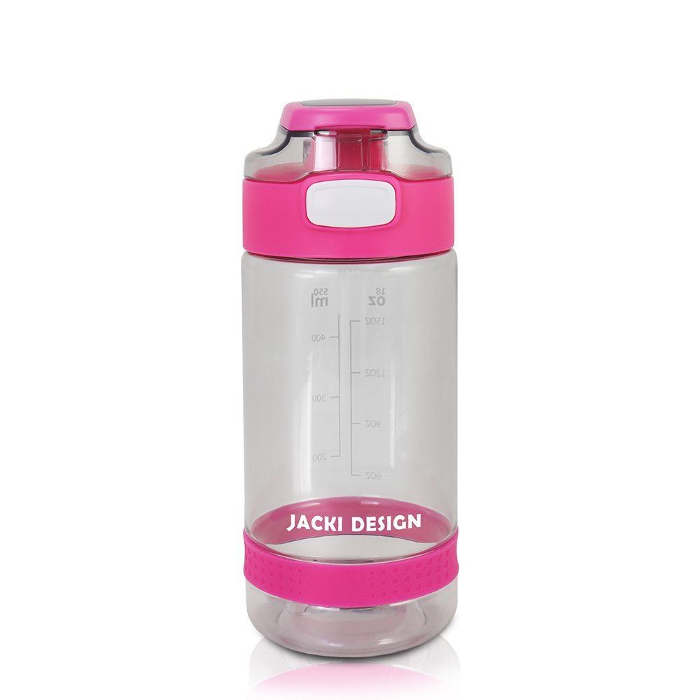 Conjunto Lancheira Térmica com Pote p/ Lanche, Garrafa 550ml e Mochila com Rodinhas Rosa 18