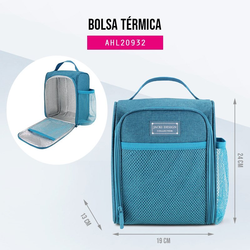 Conjunto Bolsa Térmica e Pote de Marmita 2 andares Concept-ANALISE Azul 4