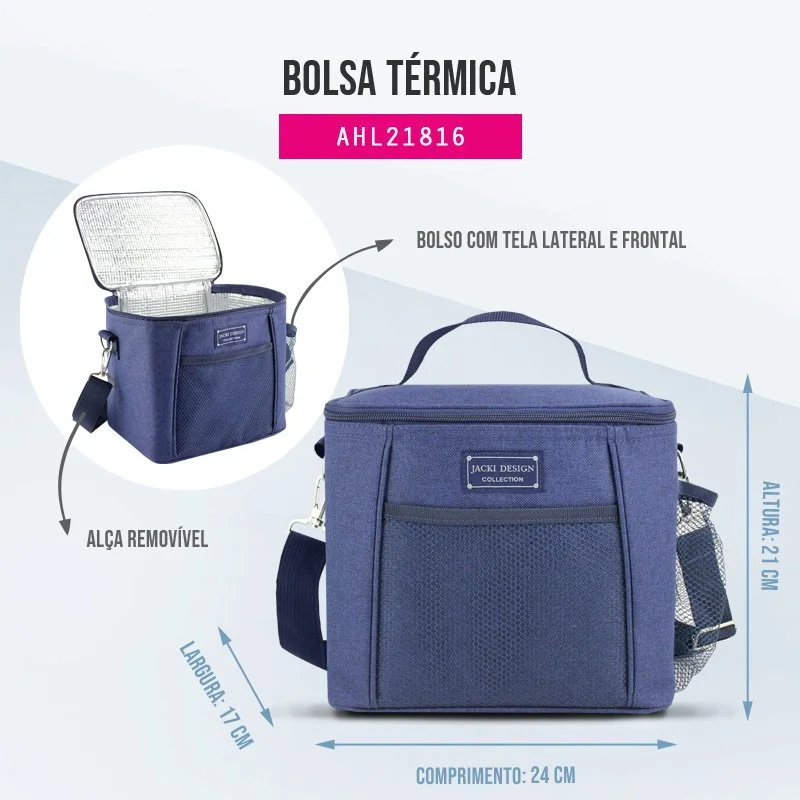 Bolsa Térmica CONCEPT MAIS Jacki Design Cinza 4