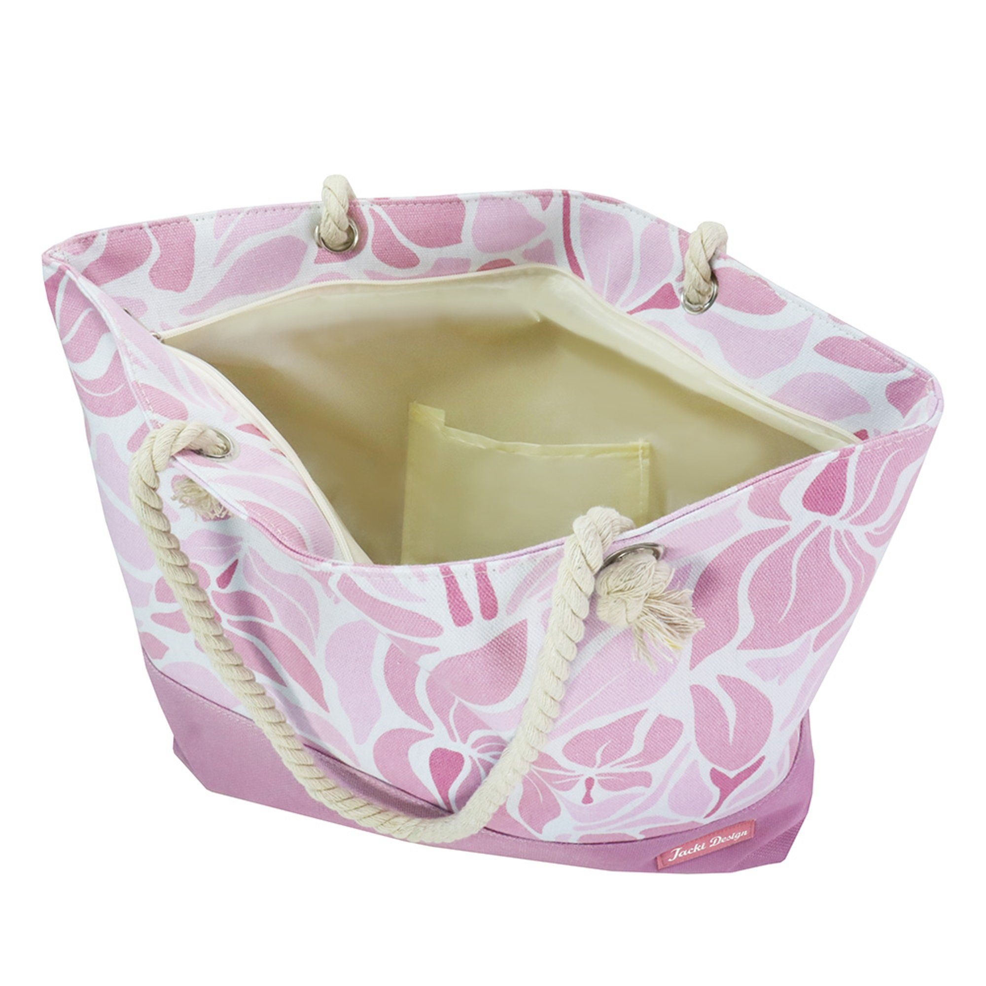 Bolsa de Praia com alça de corda Jacki Design Rosa 4