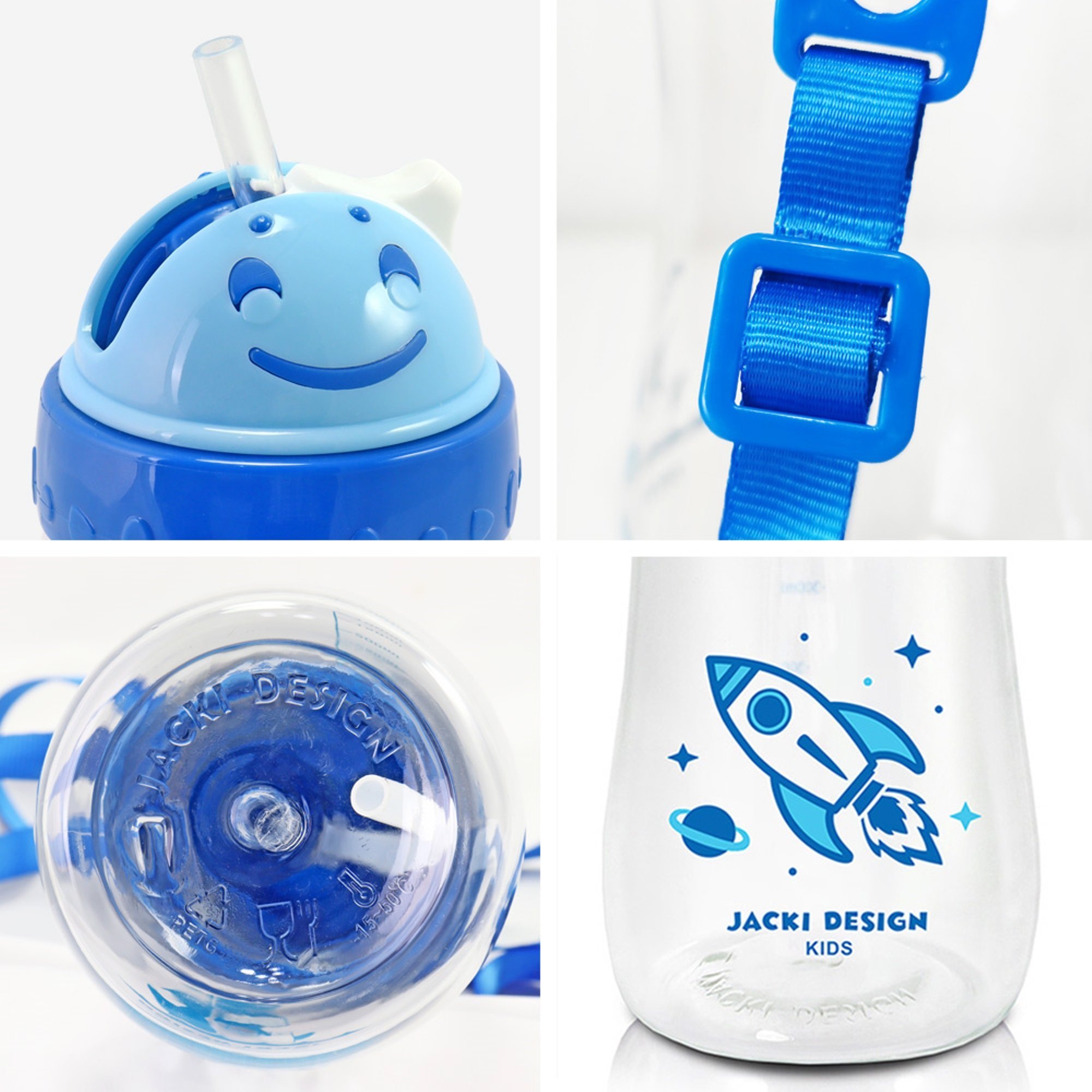 Kit Lancheira Térmica, Pote Marmita 400ml e Garrafa 460ml Infantil PICCOLINO Azul Rosa 26