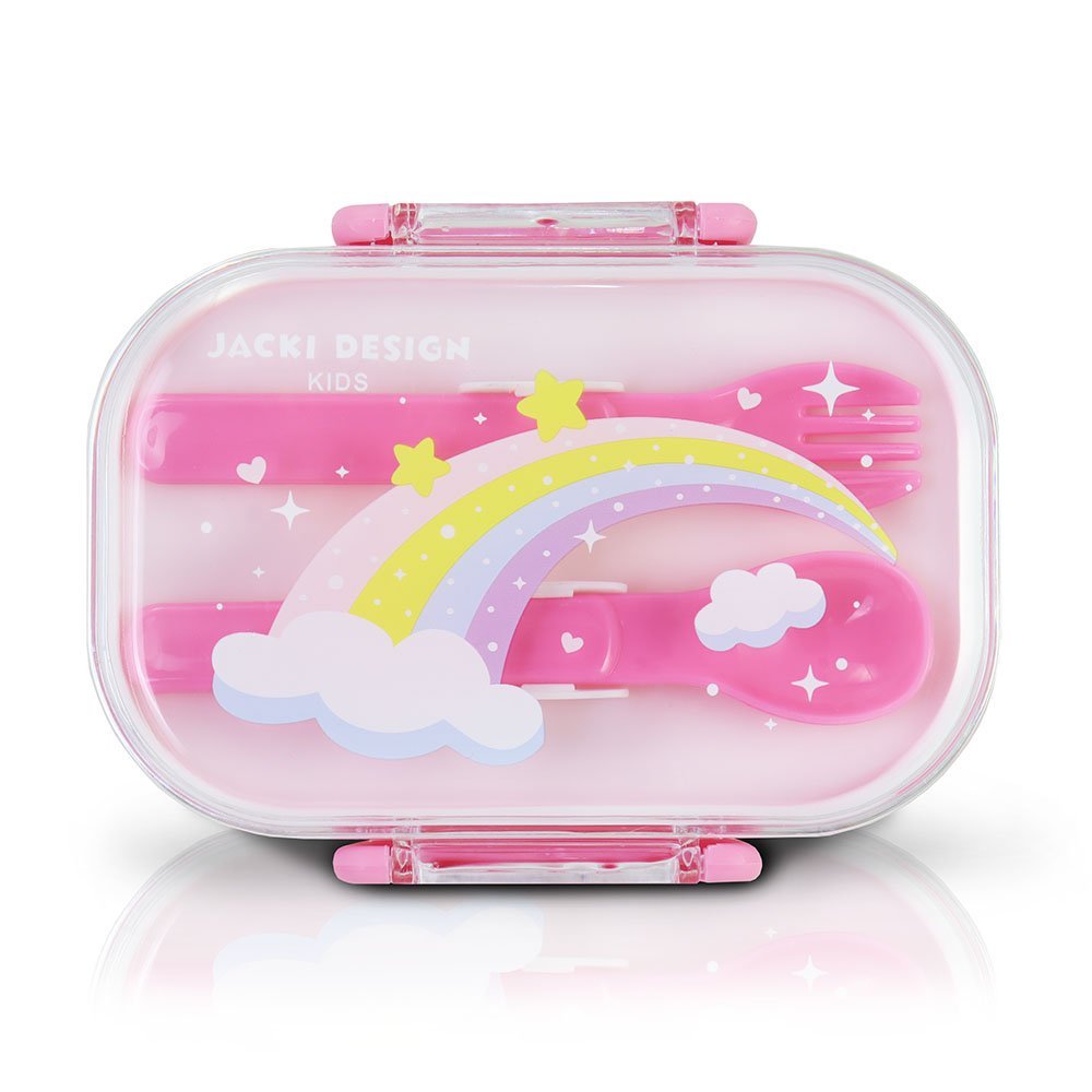 Kit Lancheira Térmica, Pote Marmita 400ml e Garrafa 460ml Infantil PICCOLINO Azul Rosa 8