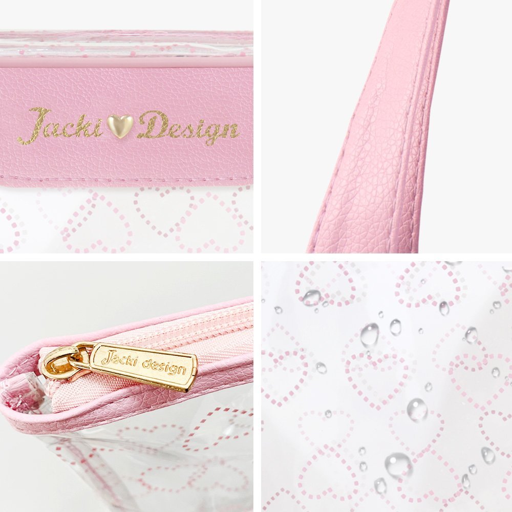 Bolsa Transparente Coleção LOVE Rosa Claro 4