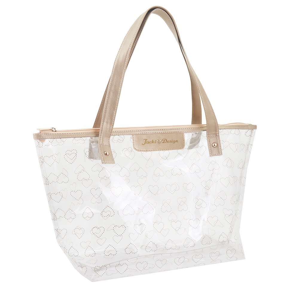 Bolsa Shopper Love Jacki Design Vermelho Escuro Dourado 5