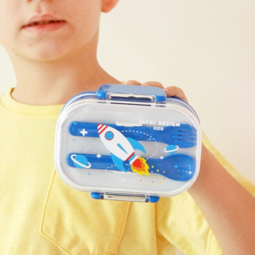 Kit Lancheira Térmica, Pote p/ Lanche e Garrafa 460ml Infantil - Azul Azul 5