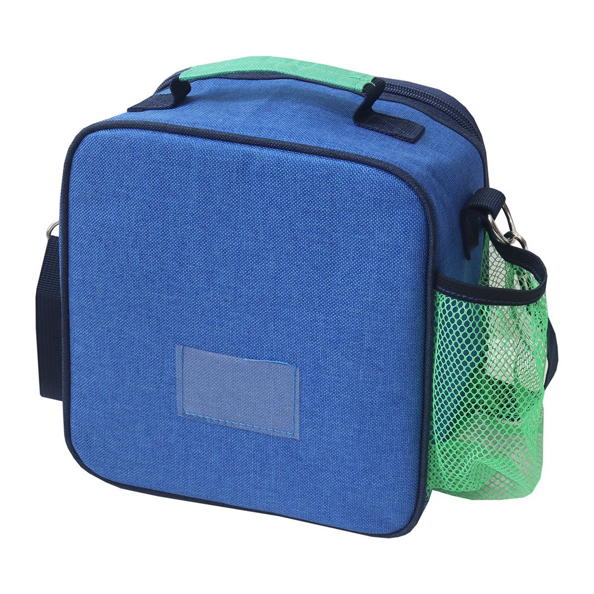 Kit Bolsa Térmica, Pote Marmita 750ml e Garrafa 550ml VIBE Preta Azul 13