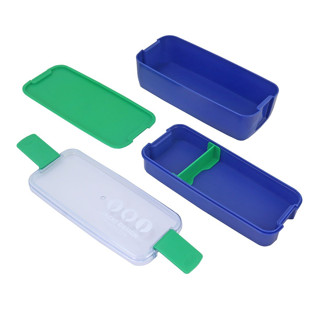 Kit Bolsa Térmica, Pote Marmita 750ml e Garrafa 550ml VIBE Preta Azul 7