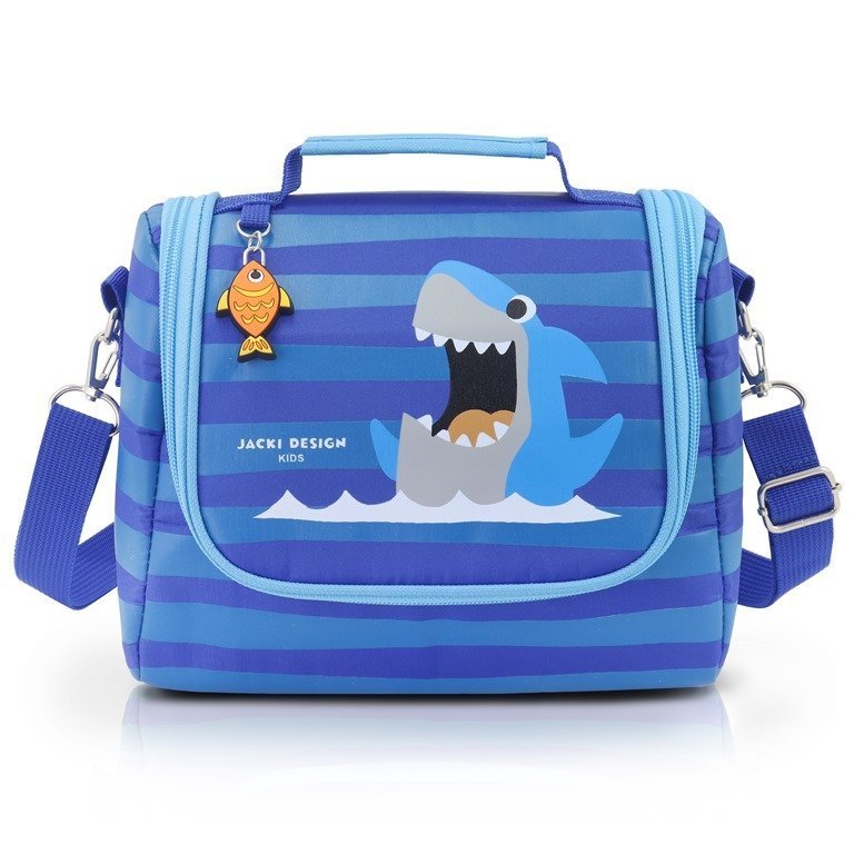 Conjunto Mochila com Rodinhas Lancheira Térmica Pote p/ Lanche e Garrafa Infanti Pimpolho-ANALISE Azul 9