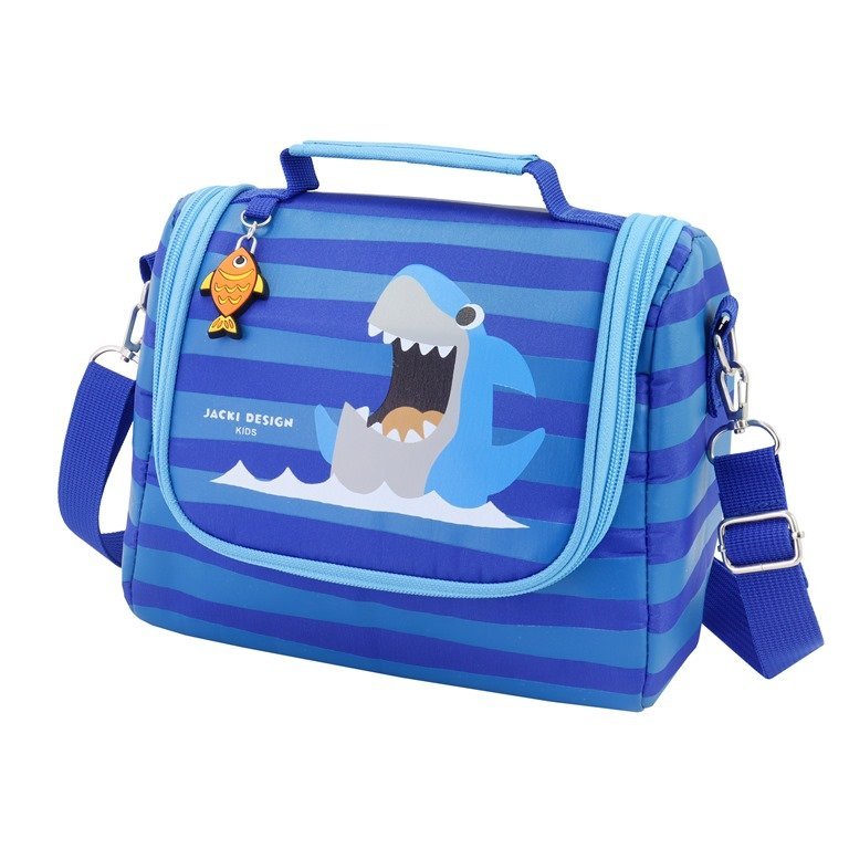 Conjunto Mochila com Rodinhas Lancheira Térmica Pote p/ Lanche e Garrafa Infanti Pimpolho-ANALISE Azul 10