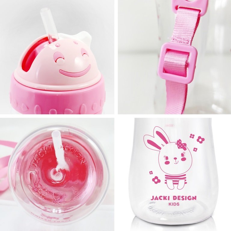 Conjunto Mochila com Rodinhas Lancheira Térmica Pote p/ Lanche e Garrafa Infanti Pimpolho-ANALISE Rosa 8