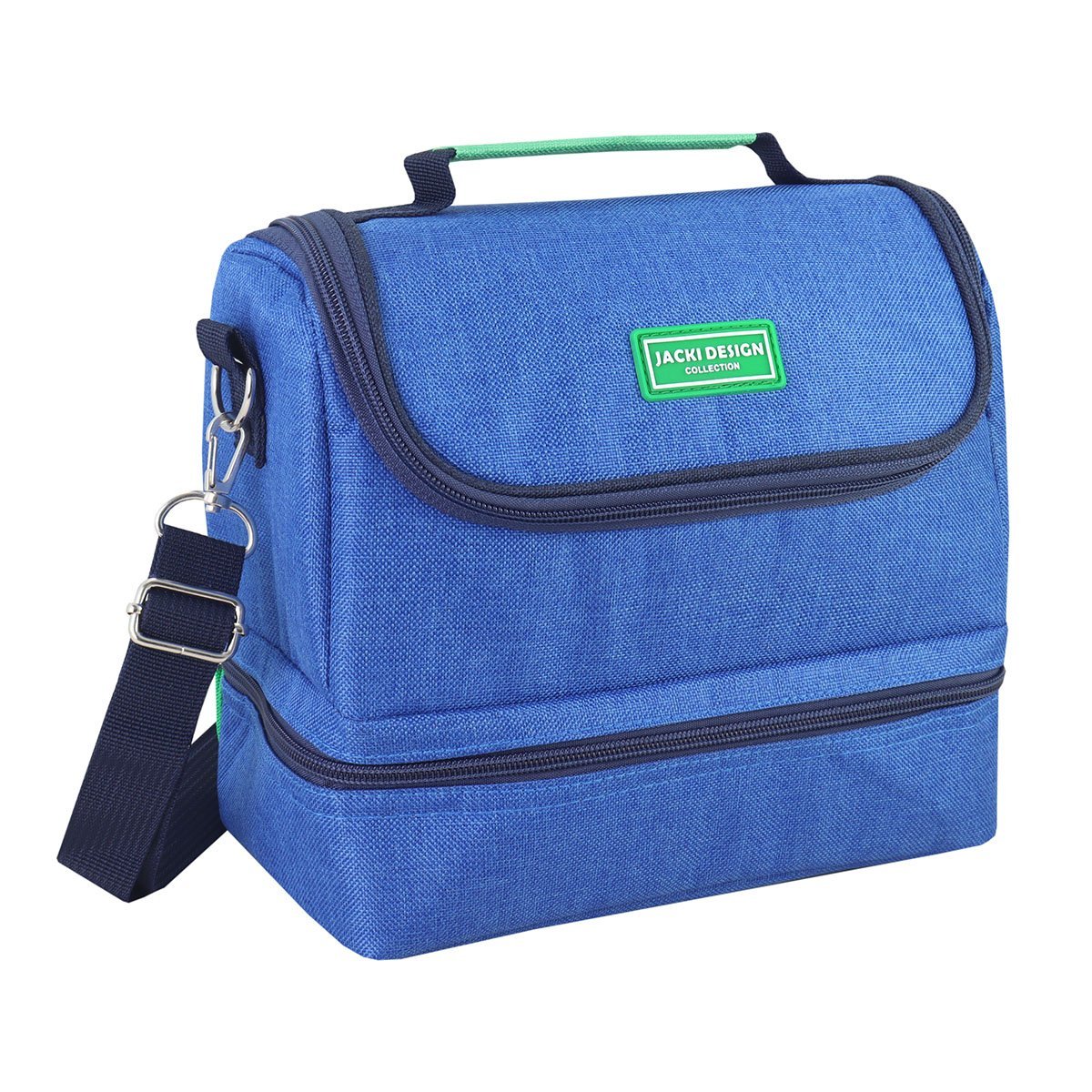 Kit Bolsa Térmica, Pote Marmita 750ml e Garrafa 550ml VIBE Azul Azul 11