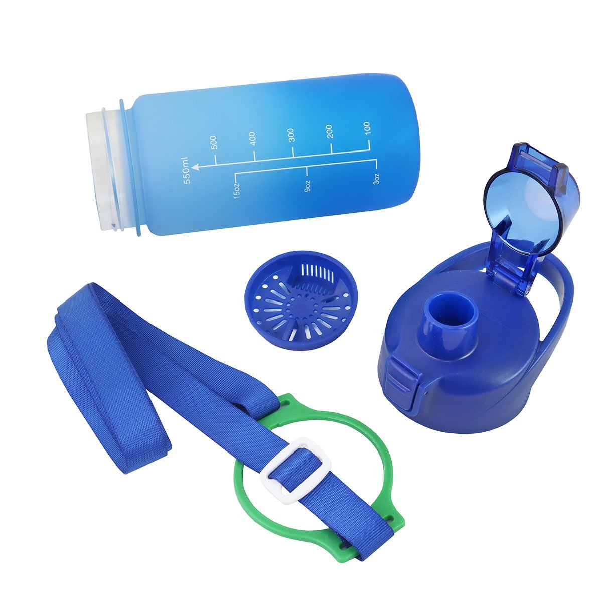 Kit Bolsa Térmica, Pote Marmita 750ml e Garrafa 550ml VIBE Azul Azul 3