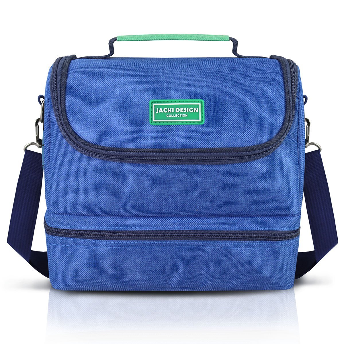 Kit Bolsa Térmica, Pote Marmita 750ml e Garrafa 550ml VIBE Azul Azul 10