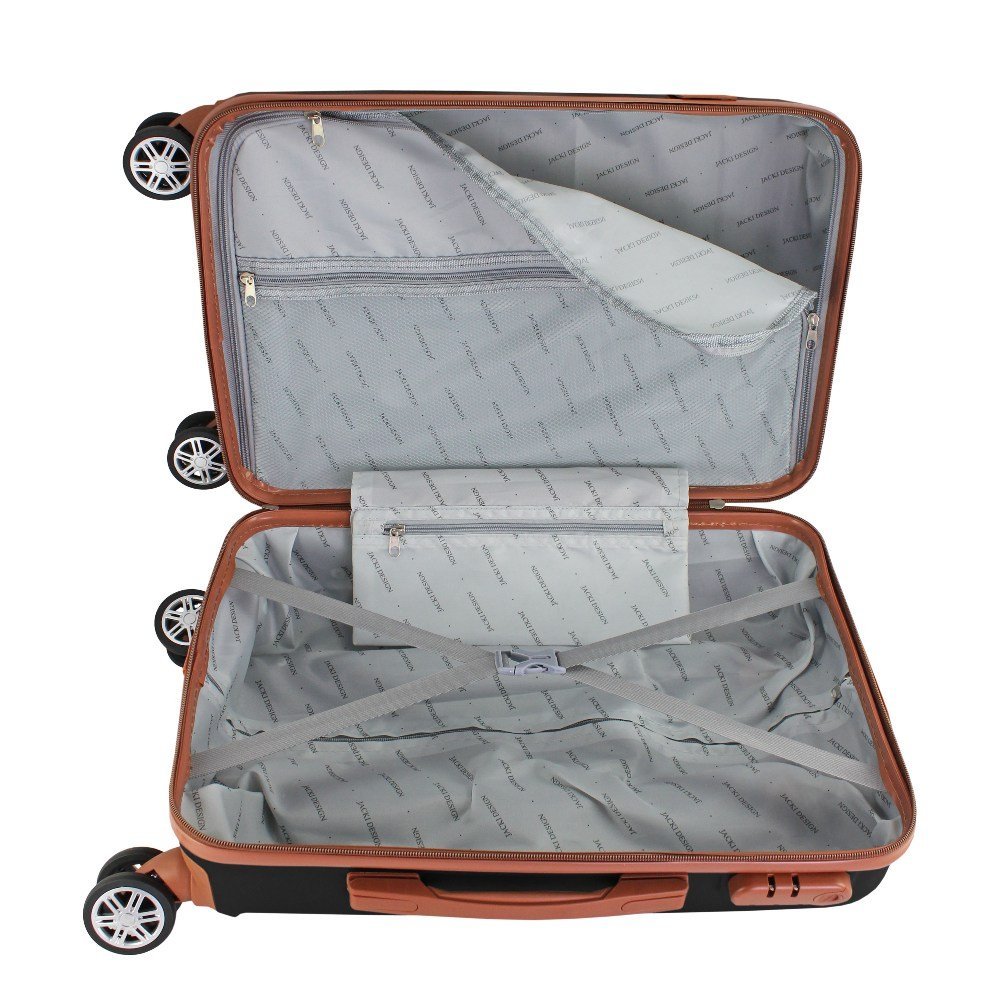 Mala de Bordo para Viagem Premium Preto Jacki Design Preto 7