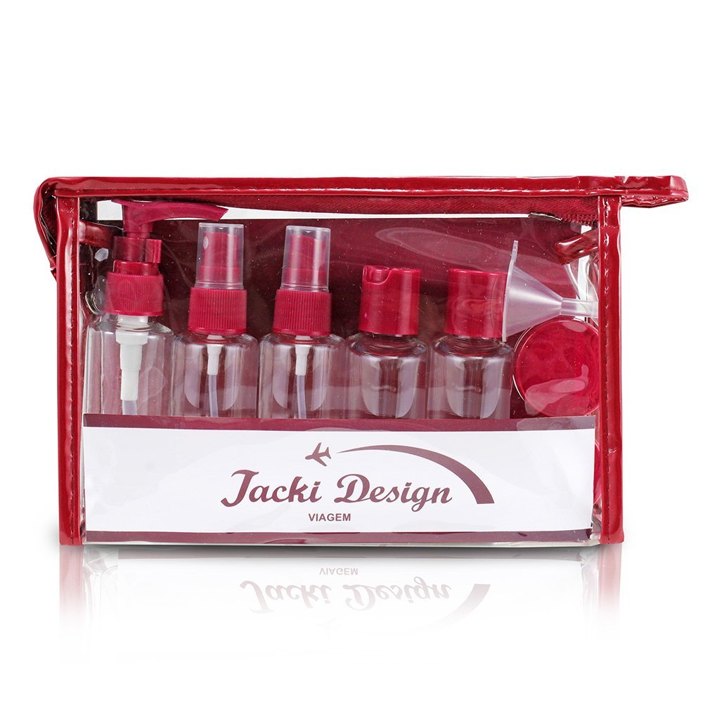 Kit Necessaire c/ Gancho e Frascos p/ Viagem PREMIUM Vinho 6