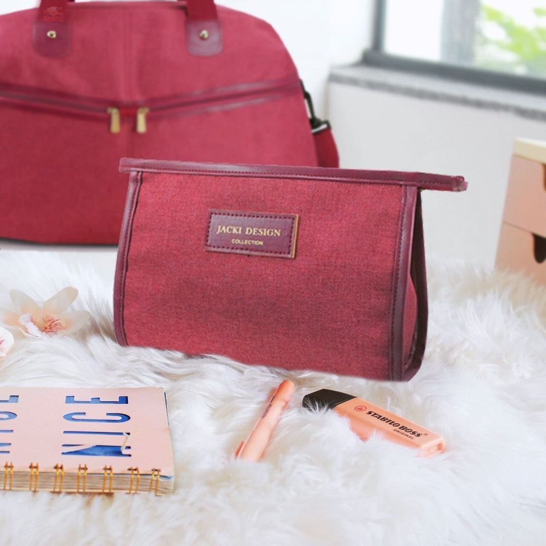 Conjunto Mochila e Necessaire de Envelope Joy Vermelho 4