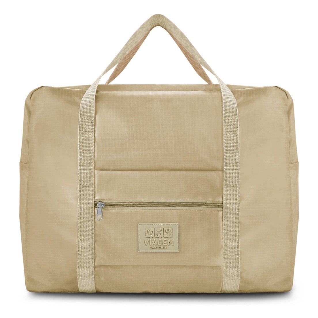 Kit Organizador de Malas 6 pcs + Bolsa Dobrável + Bolsa Porta Sapatos Bege 4