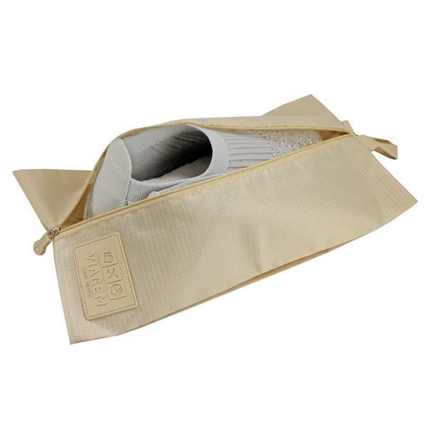 Kit Organizador de Malas 6 pcs + Bolsa Dobrável + Bolsa Porta Sapatos Bege 8
