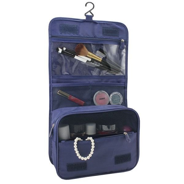 Kit Bolsa de Viagem + Necessaire + Frascos de Viagem 10 pcs Azul 9