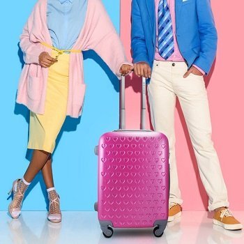 Conjunto de Mala e Frasqueira Love - Jacki Design Pink Pink 13