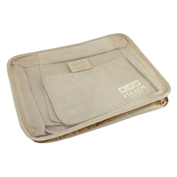 Kit Mala de Bordo e Organizadores de Malas 6 pçs LOVE - Dourado Dourado Dourado 8