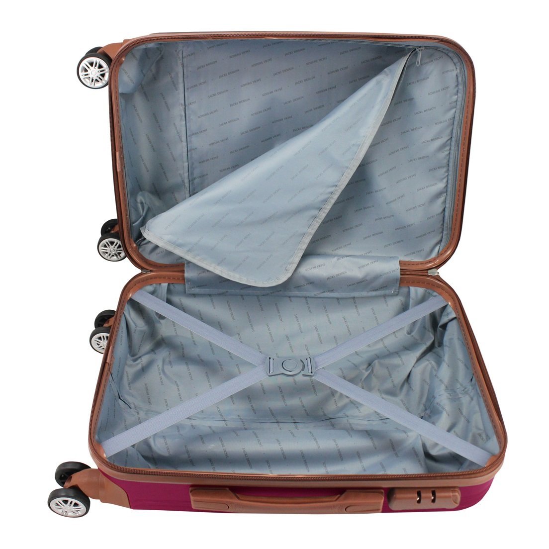 Kit Mala de Bordo e Organizadores de Malas 6 pçs Premium Vinho Vinho Vinho 2