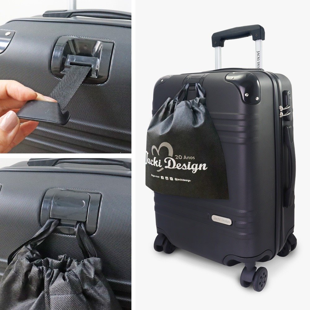 Kit Mala de Bordo, Frasqueira e Organizadores de Mala ELITE Preta Preto 4